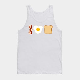 I Love Breakfast (blue background) Tank Top